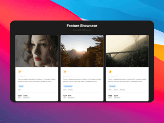 Feature Showcase - Marketing component preview